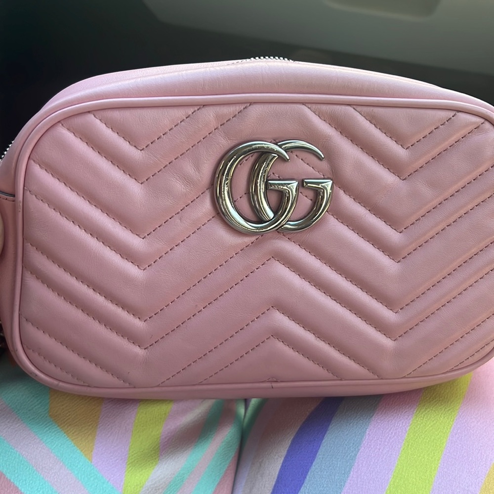 Pink Gucci crossbody